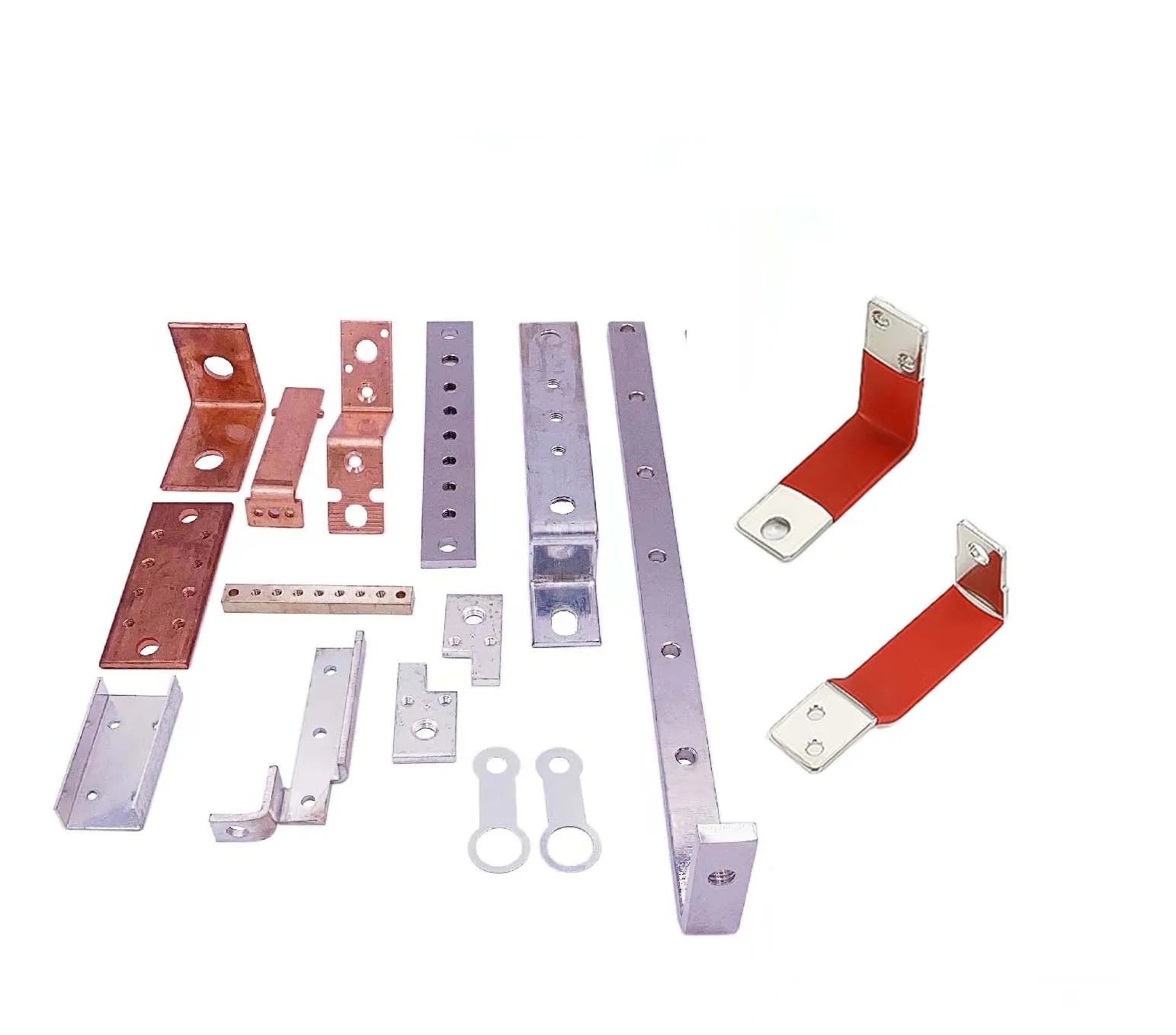 Good Factory Produce Customized Nickel-plated Busbar Copper Parts OEM Nickel Plated Copper Busbar