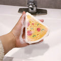 Custom Dry Absorbent Wood Pulp Cotton Dishwashing Scouring Pad Cartoon Shape Kitchen Compressed Cellulose Dish Sponge