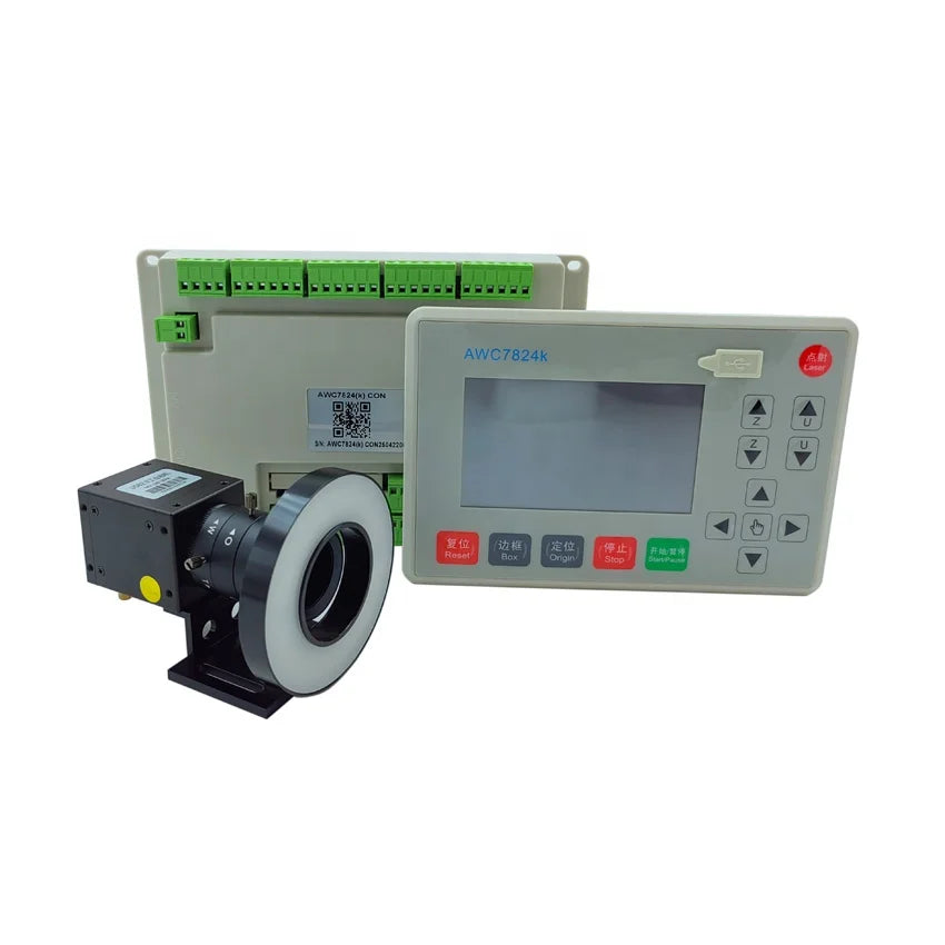 Trocen New CO2 Laser Controller System AWC7824K CCD Control Card Double Head High Precision 0.01mm for CO2 Laser Engraving