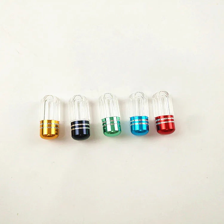 In Stock Small Plastic Capsule-Shaped Bottle with Aluminum Cap for Liquid Medicine & Sex Toys Packaging Industrial Use