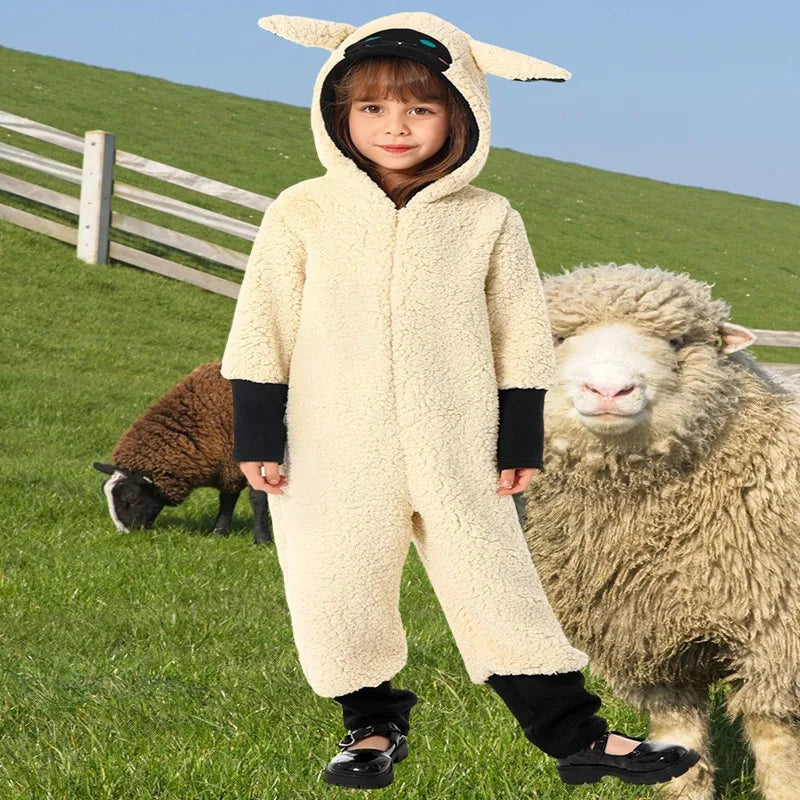 Kids Sheep Costume Kids Animal Costume Sheep Costume Unisex Kids Animal Outfit