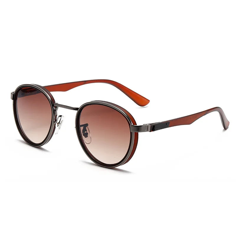 2024 Newest Fashion Trendy Retro Polarized Sunglasses PC Metal Unisex Shade Vintage Wholesale