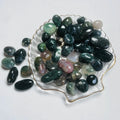 Wholesale High Quality Natural Moss Agate Tumbled Stone Healing Crystal Tumbles Folk Crafts for Cheap Gifts