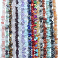 5-8 mm Natural Stone Crystal Gavel Beads for Jewelry Making Amethyst Rose Quartz Fluorite Rubble Loose Stone Beads