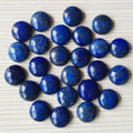 Wholesale 12mm 14mm Natural Lapis Round Stone Piece Natural Lazurite Cabochon Rings Necklace Accessories