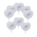 Hotsale Wedding Decorative White Love Heart Shaped Folding Paper Hand Fans