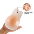 Hot Selling Invisible Frontless Bunny Bra Seamless Adhesive Push-up Silicone Everyday Style with Logo on Cup Wire-Free Support