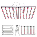 LEDILAND 800W UV IR Full Spectrum 12-Bar Indoor Grow Light High-Intensity 1000W 1200W Blue White LM301H IP54 48H Bloom Aluminum