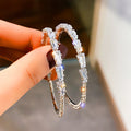 CAOSHI Crystal Cubic Zirconia Hoop Earrings for Women Fashion Earrings Wholesale New Trendy CZ Ladies Bridal Earrings