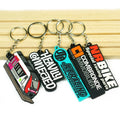 Wholesale Promotional Gift Customised Designer Hamburger Logo 3D/2D Soft Rubber PVC Keychain Custom
