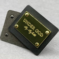 Custom Eco-Friendly 3D PU Leather Patch with Raised Embossed Metal Logo Sew-On Tag for Jeans Garments Shoes Hats Luggage