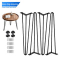 Toco Modern Stainless Steel Folding Metal Spider Table Legs for Coffee Dining Living Room Bedroom Outdoor Use