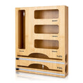 Large Kitchen Drawer Bamboo Ziplock Bag Storage Bags Container Organizer