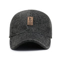 Bestella Men's Cotton Snapback Hat Thickened Baseball Cap with Ear Flaps for Winter Spring and Casual Fishing Warm Stylish