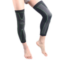 Fitness Compression Knit Knee Thigh Shin Guard Basketball Running Sports Leg Protector Full Leg Sleeve