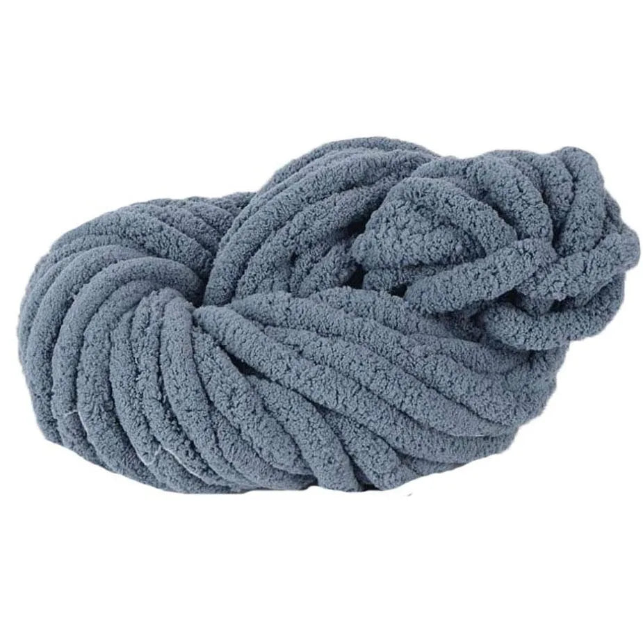 Luxury Thick Super Bulky Chunky Weaving Crochet Craft Polyester Chenille Yarns for Throw Blanket Pillows