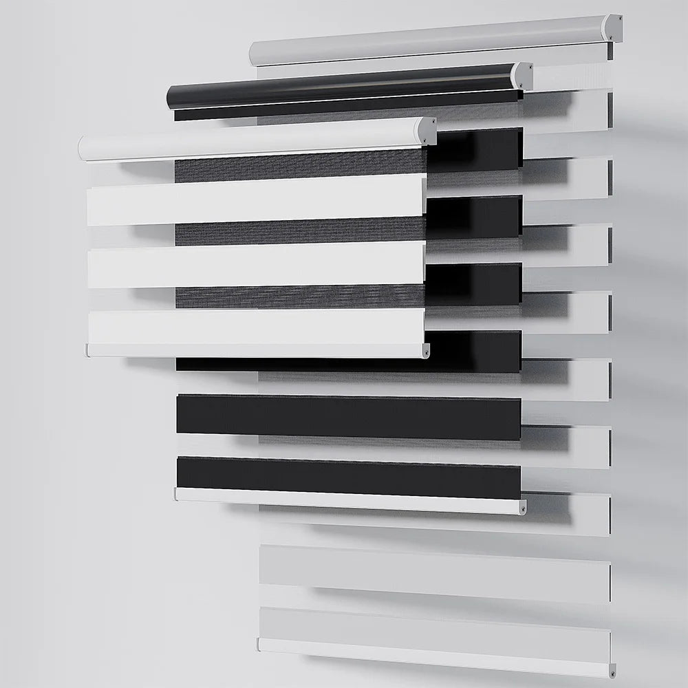 Customized Day and Night zebra Blinds Blackout Automatic Electric Wifi Panel Cordless Window Blinds Shades & Shutters