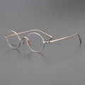 Shenzhen Titanium Glasses Frame Light Optical Anti-blue Factory Custom Trademark Small Frame Pure Men Women 8g Punk Style Oval