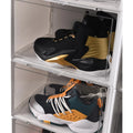 Multifunction Acrylic & Plastic Foldable Transparent Shoe Display Box with Modern Design 36x29x22.5cm