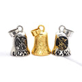 Locomotive Biker Bell Pendant Jewelry Gift Fashion Charm Men's New Stainless Steel Polished Bell Motorcycle Necklace Pendant