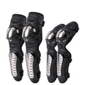 Stainless Steel Knee and Elbow Pads Safety Gear Set with EVA Material for Motorcycle Racing Protective Gear
