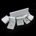 RINNTIN JB04 Luxury Women Custom Jewelry Packing Premium Velvet Paper Jewelry Box