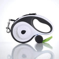 Maychan Multicolor Pet Tracking Walking Nylon Rope LED Automatic Retractable Dog Lead Dog Leash With Poop Bag