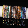 6mm Natural Stone Matte Round Agates Jasper Handmade Beads Friendship Bracelet Healing Yoga Energy Jewelry Men Women JBS12021