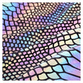 Custom Printing Holographic High Light Polyester rainbow Reflective Iridescent Fabric for Garmant