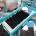 Top Quality Matte Dak Black Cashmere Mink Premium Sample Lash Trays Wholesale Custom Mink Individual Lash Tray
