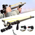 Professional Slingshot Hunting Red/green Laser Precision Shooting Target Slingshot with Strong Rubber Band Slingshot Accessories MegaBDM
