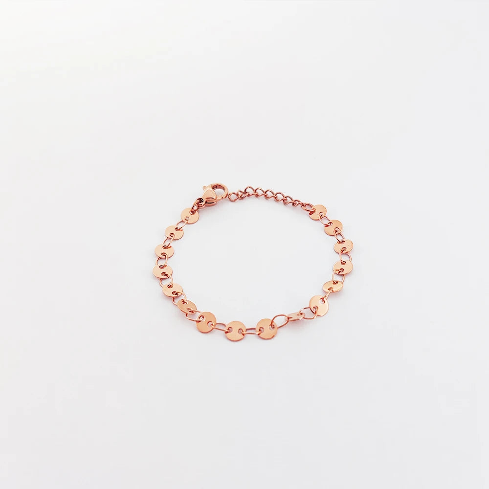 Baby Chain Bracelet Bisuteria De Acero Por Mayor Jewelry Bracelet Chain 18k Gold Plated Chain Bracelet Design Jewelry Joyero