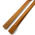 Wholesale 22 Fret 25.5" TE Roasted Flame Maple TL Guitar Neck With Maple Fingerboard