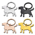Cute Puppy Anti-lost Waterproof Luxury Stainless Steel Backpack Keychain Pet Lovers Gift Personalized Custom Dog Name Number