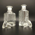 Arabic UAE square Cylindrical Uv Coating Glass Fragrance Attar Display Bottle for Bulk Perfume