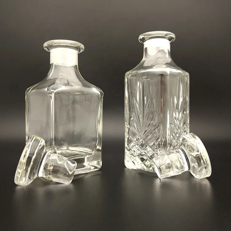 Arabic UAE square Cylindrical Uv Coating Glass Fragrance Attar Display Bottle for Bulk Perfume