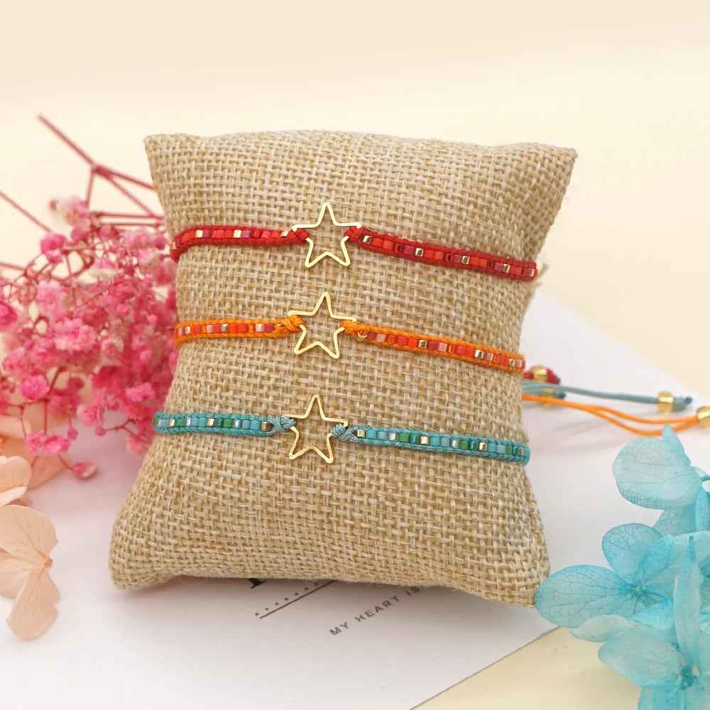 Go2boho Miyuki Beads Bracelets Jewellery Star Bracelet for Women Handmade Friendship Jewelry Gift for Girl Pulseras Accessories