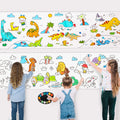 Customized Children's Drawing Poster DIY Painting & Color Filling Paper Poster with Customized Color & Funny Educational Design