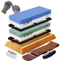 DE Warehouse 24H Shipping Free Delivery SATC Dual-Side Wet Whetstone Knife Sharpening Set 400/1000/3000/8000 Grit Abrasive Tools
