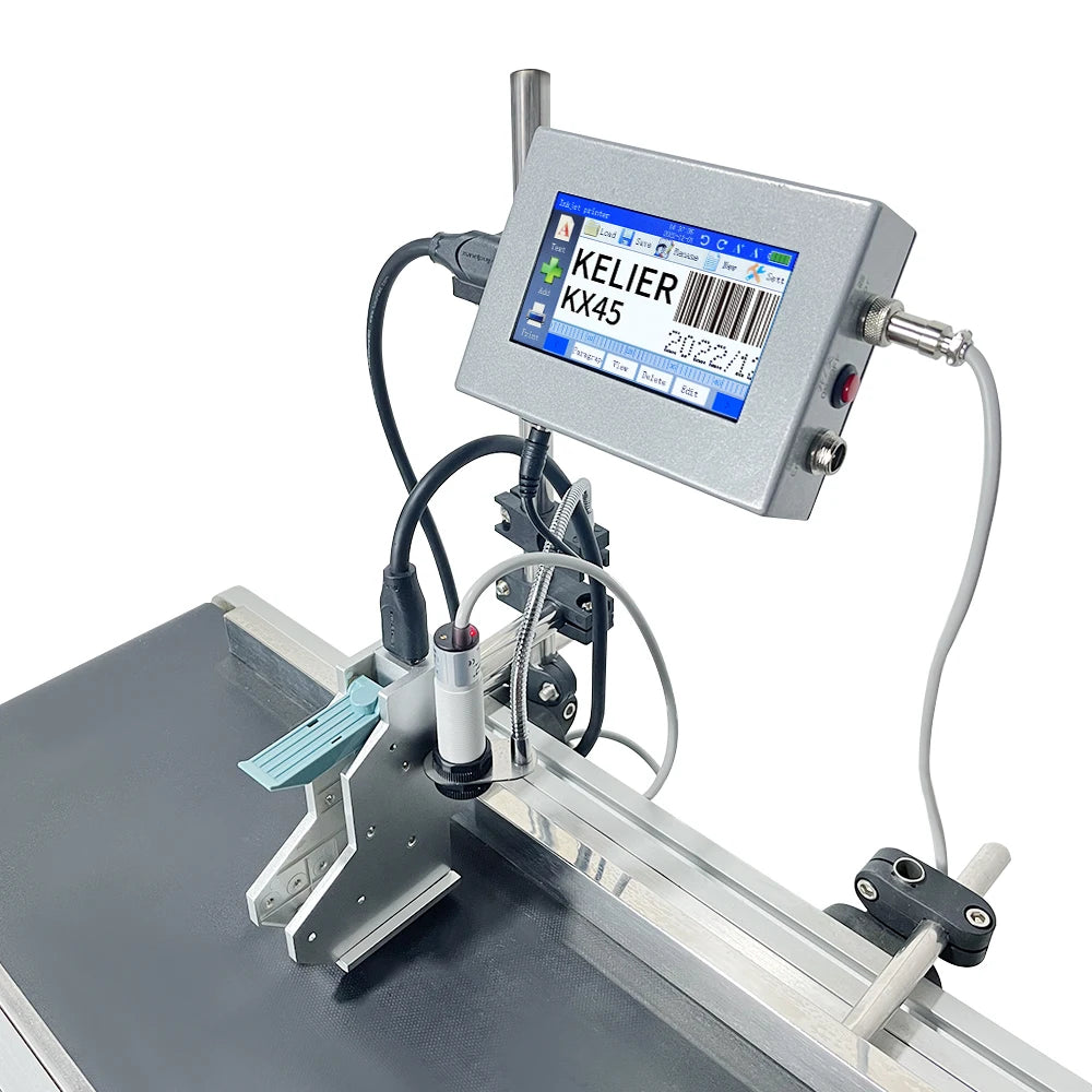 Kelier Tij Printer Automatic Date Code Printing Machine High Resolution Online Inkjet Printer