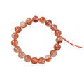 10 mm Natural Stone Gorgeous Energy Crystal Red Fire Quartz Hematoid Healing Beads Bracelet