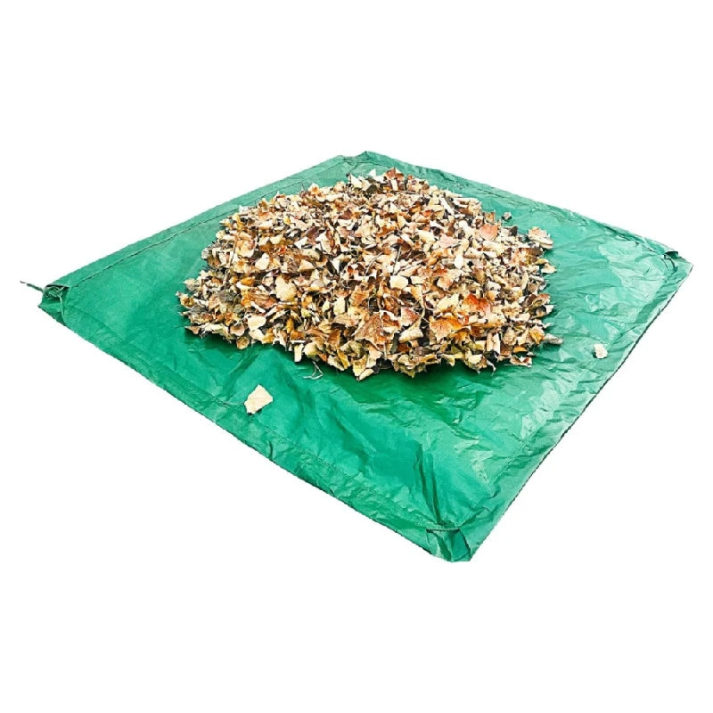 Best Leaf Garden PE Tarpaulin 10x10FT High-Strength Yard Waste Bag with Drawstring Versatile Fabric for Clean Yard Care