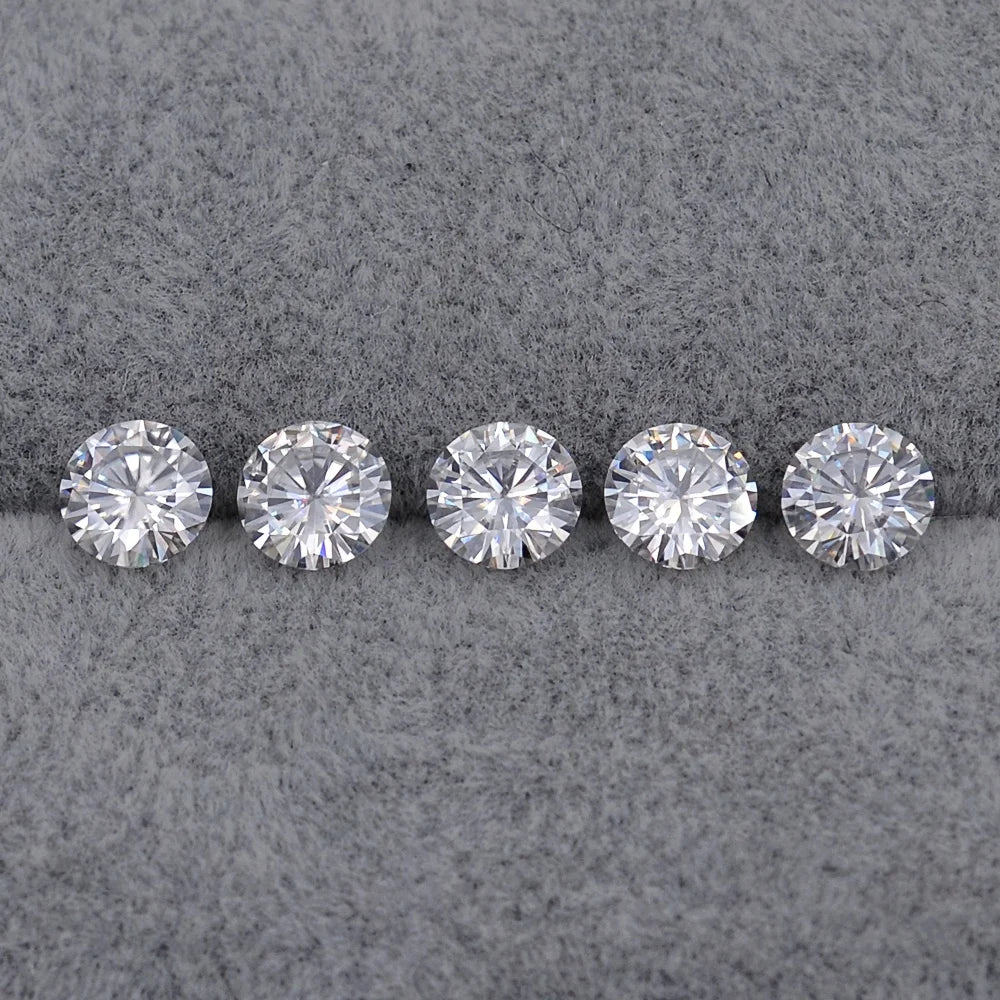 Baifu Jewelry Top Quality D VVS Loose Round 2ct White Moissanite