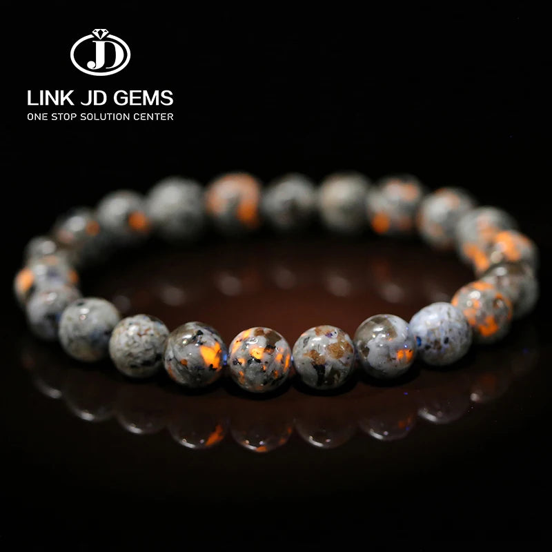 Wholedale Energy Meditation Fengshui Men's Jewelry Yooperlit Stone Natural Gemstones Powerful Chakra Yooperlite Stone Bracelets