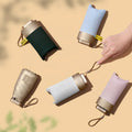New Upgrade High Quality Mobile Size Luxury Gold Glue Mini Light Pocket 6 Fold Umbrella Sunblock UV Folding Umbrellas in Bag