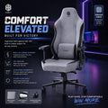 Ergonomic Support for Home Office Gamer Magnetic Head Pillow Gaming Chair