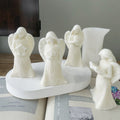 Factory Customized Angel Aromatherapy Candle Mold Angel Gypsum Stones Silicone Mold DIY Candle Ornaments Accompanying Gift