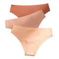 Women's Sexy One Piece Briefs Low Waist Sports Underwear in Ice Silk Seamless  Panties