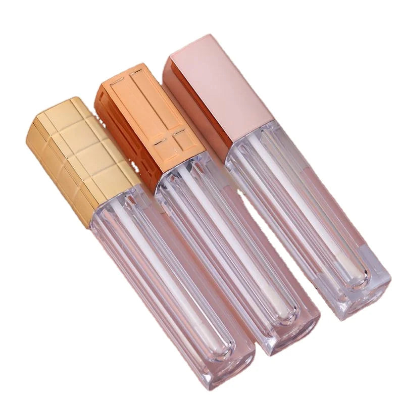 Square Lip Glaze Tube 5ml Large Capacity Empty Bottle of Lip Gloss Cosmetics Packaging Materials