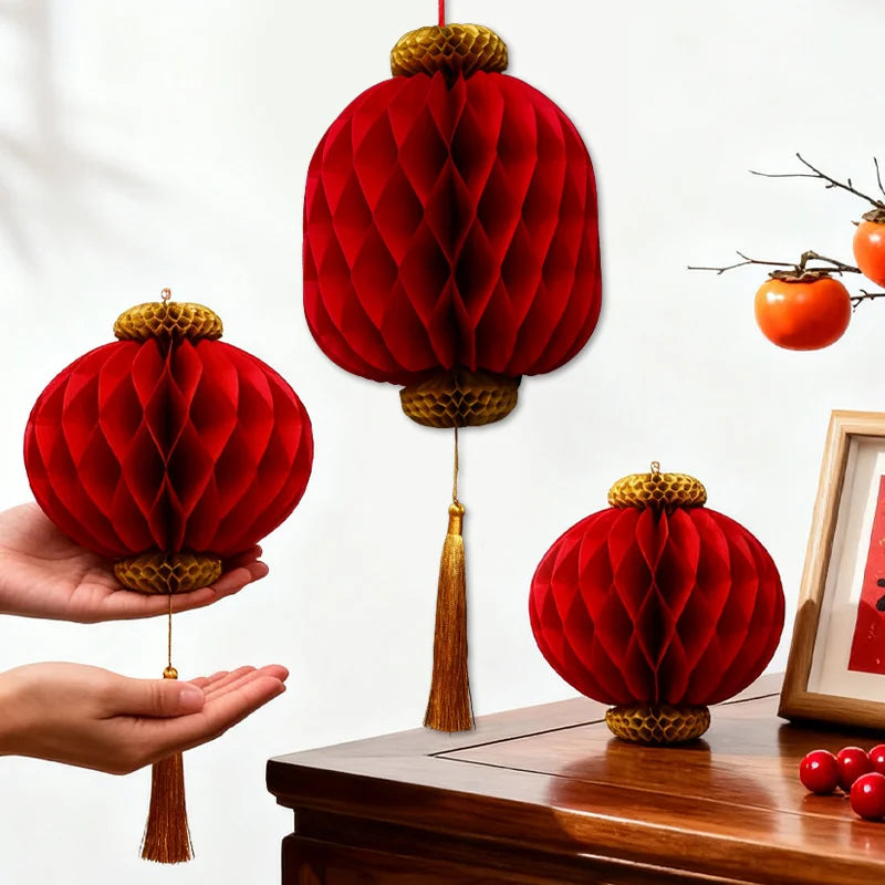 H263 2026 Chinese New Year Horse Beehive Lantern Decorative Piece for Spring Festival Decoration in the Living Room